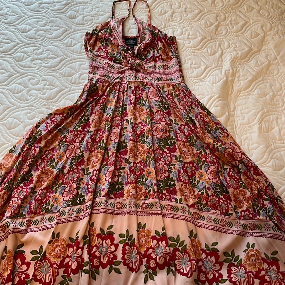 Floral spaghetti strap dress